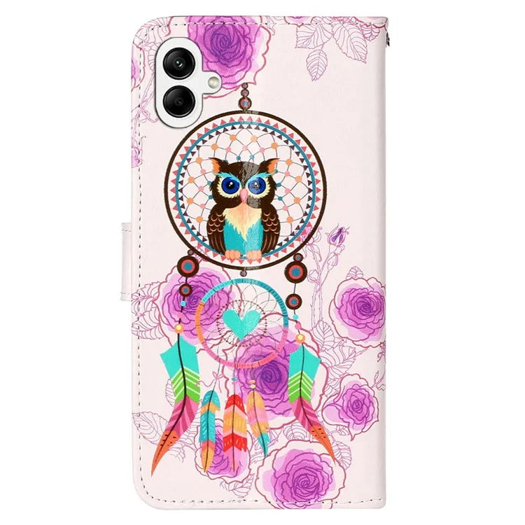 For Samsung Galaxy A06 Case Pattern Leather Wallet Phone Cover with Card Holder