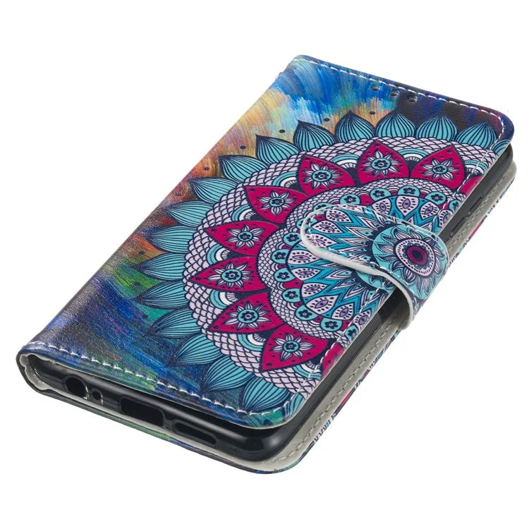 For Samsung Galaxy A06 Case Pattern Leather Wallet Phone Cover with Card Holder