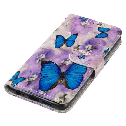 For Samsung Galaxy A06 Case Pattern Leather Wallet Phone Cover with Card Holder