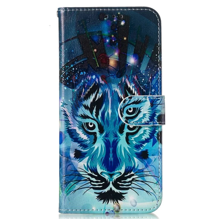 For Samsung Galaxy A06 Case Pattern Leather Wallet Phone Cover with Card Holder