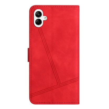 For Samsung Galaxy A06 Case Flip Leather Retro Phone Cover Lines Imprinted