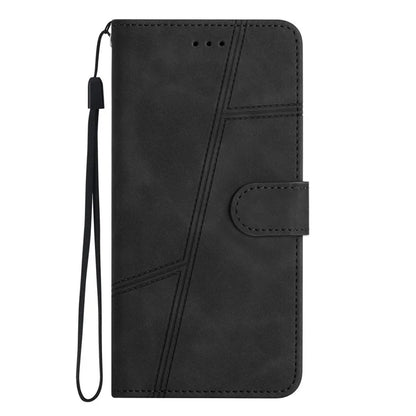 For Samsung Galaxy A06 Case Flip Leather Retro Phone Cover Lines Imprinted