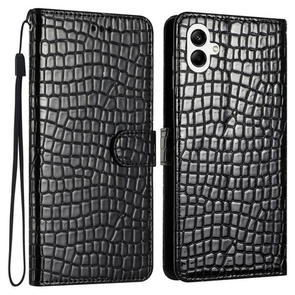 For Samsung Galaxy A06 Case Classic Crocodile Pattern PU Leather Phone Cover