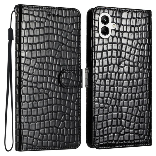 For Samsung Galaxy A06 Case Classic Crocodile Pattern PU Leather Phone Cover