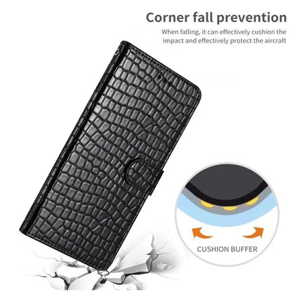 For Samsung Galaxy A06 Case Classic Crocodile Pattern PU Leather Phone Cover