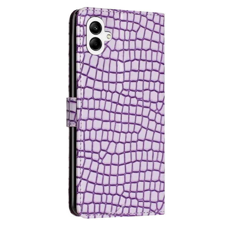For Samsung Galaxy A06 Case Classic Crocodile Pattern PU Leather Phone Cover