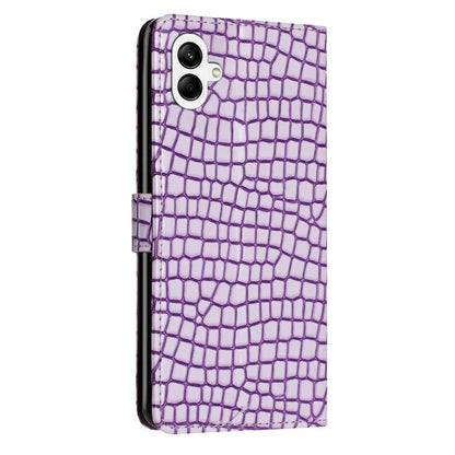 For Samsung Galaxy A06 Case Classic Crocodile Pattern PU Leather Phone Cover