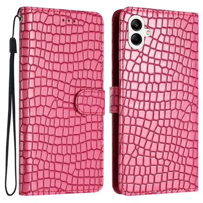 For Samsung Galaxy A06 Case Classic Crocodile Pattern PU Leather Phone Cover