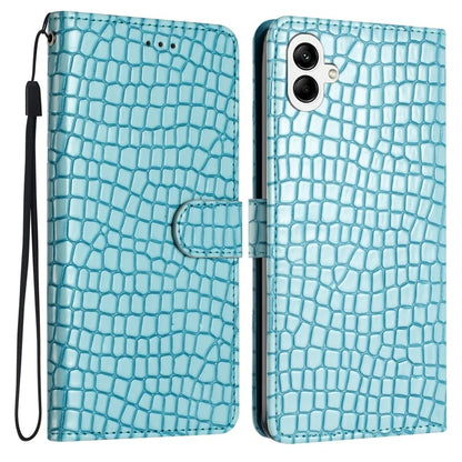 For Samsung Galaxy A06 Case Classic Crocodile Pattern PU Leather Phone Cover