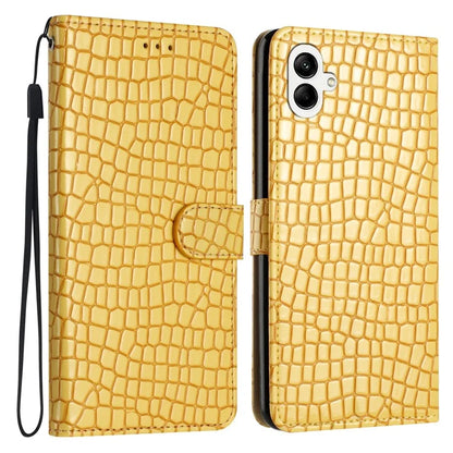 For Samsung Galaxy A06 Case Classic Crocodile Pattern PU Leather Phone Cover