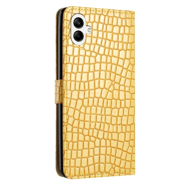 For Samsung Galaxy A06 Case Classic Crocodile Pattern PU Leather Phone Cover