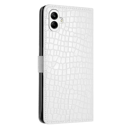 For Samsung Galaxy A06 Case Classic Crocodile Pattern PU Leather Phone Cover