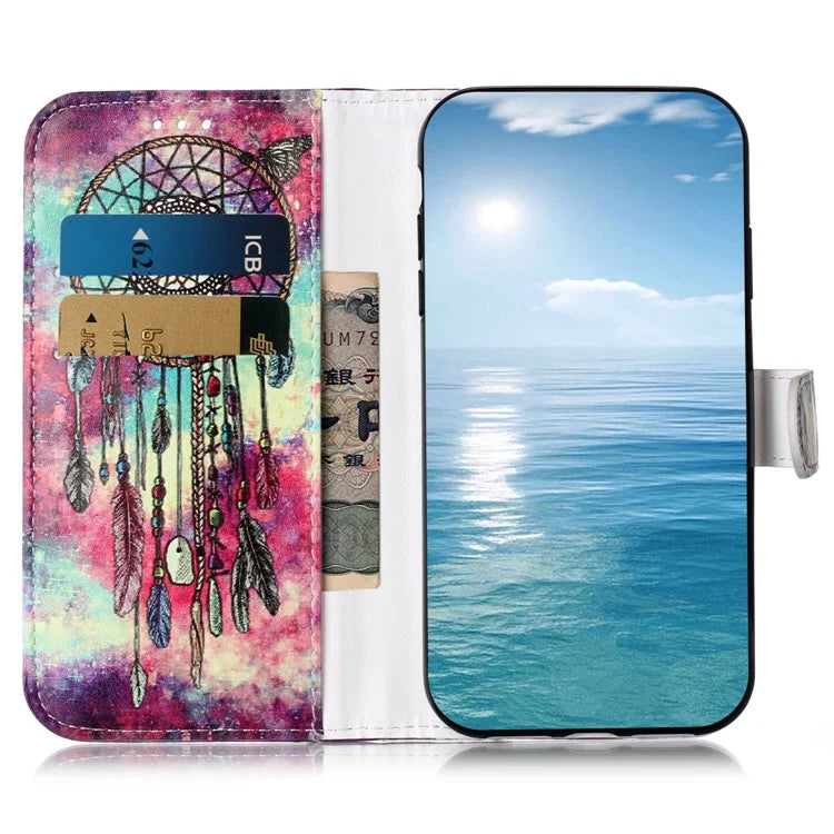 For Samsung Galaxy A06 Case Pattern PU Leather Flip Phone Cover
