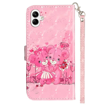 For Samsung Galaxy A06 Case 3D Pattern Printed Phone Leather Phone Cover