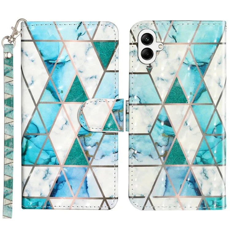 For Samsung Galaxy A06 Case 3D Pattern Printed Phone Leather Phone Cover