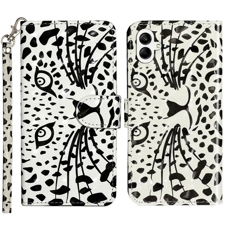 For Samsung Galaxy A06 Case 3D Pattern Printed Phone Leather Phone Cover