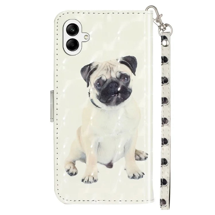 For Samsung Galaxy A06 Case 3D Pattern Printed Phone Leather Phone Cover