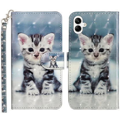 For Samsung Galaxy A06 Case 3D Pattern Printed Phone Leather Phone Cover