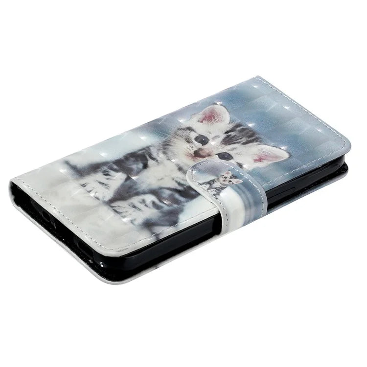 For Samsung Galaxy A06 Case 3D Pattern Printed Phone Leather Phone Cover