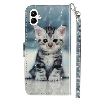 For Samsung Galaxy A06 Case 3D Pattern Printed Phone Leather Phone Cover
