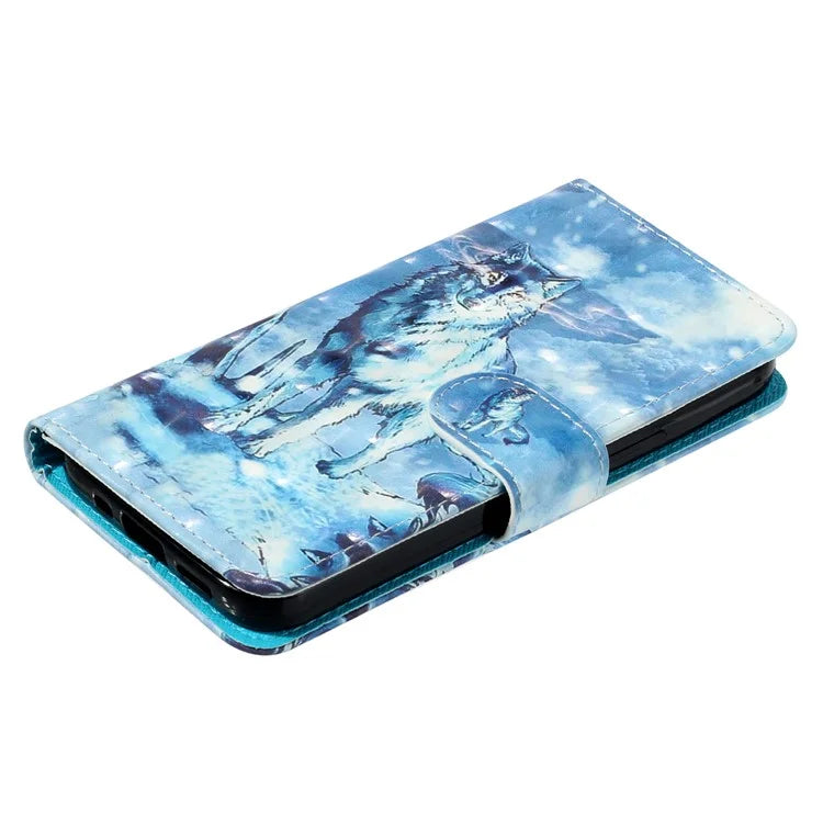 For Samsung Galaxy A06 Case 3D Pattern Printed Phone Leather Phone Cover
