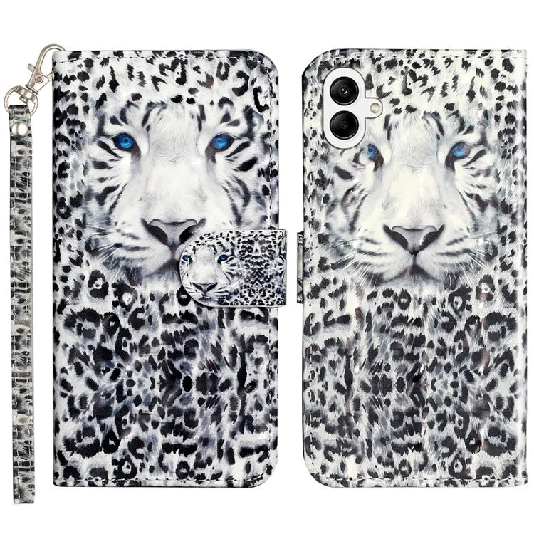 For Samsung Galaxy A06 Case 3D Pattern Printed Phone Leather Phone Cover