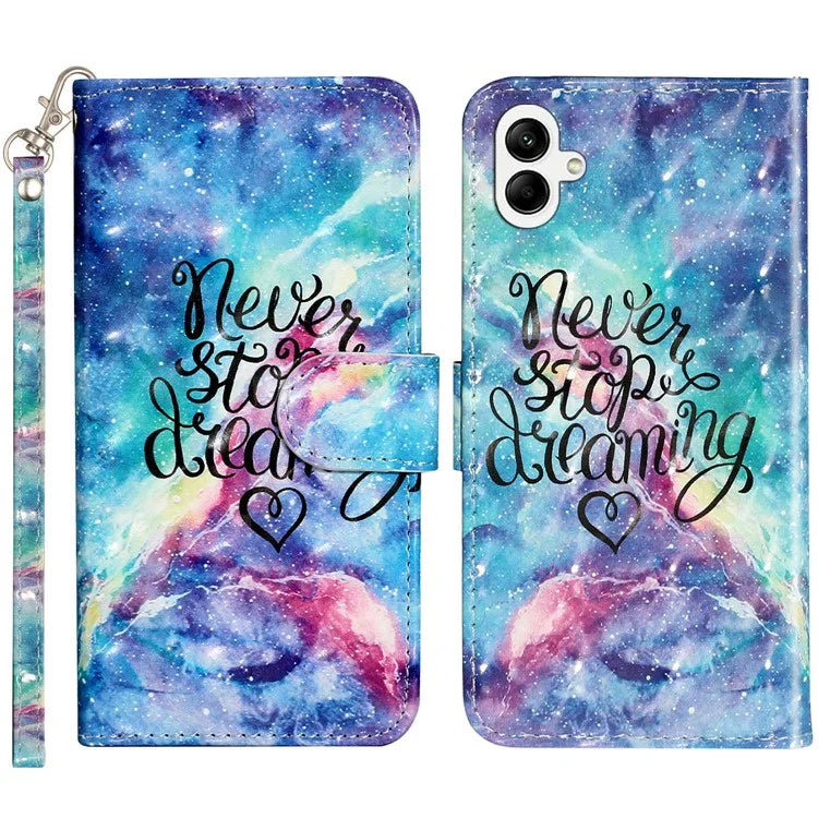 For Samsung Galaxy A06 Case 3D Pattern Printed Phone Leather Phone Cover