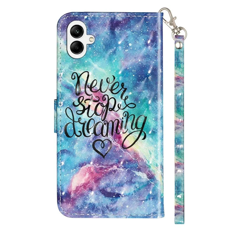 For Samsung Galaxy A06 Case 3D Pattern Printed Phone Leather Phone Cover