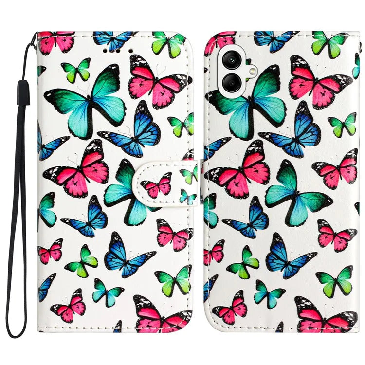 For Samsung Galaxy A06 Wallet Case Printed Pattern Design Leather Phone Cover