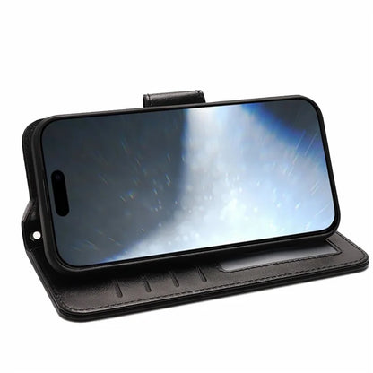 For iPhone 16 Case Card Holder Wallet Leather Phone Cover Stand