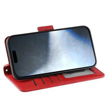 For iPhone 16 Case Card Holder Wallet Leather Phone Cover Stand