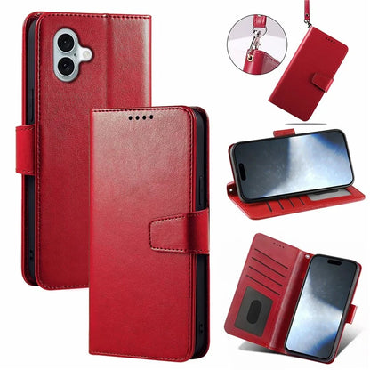 For iPhone 16 Case Card Holder Wallet Leather Phone Cover Stand