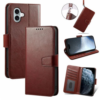 For iPhone 16 Case Card Holder Wallet Leather Phone Cover Stand