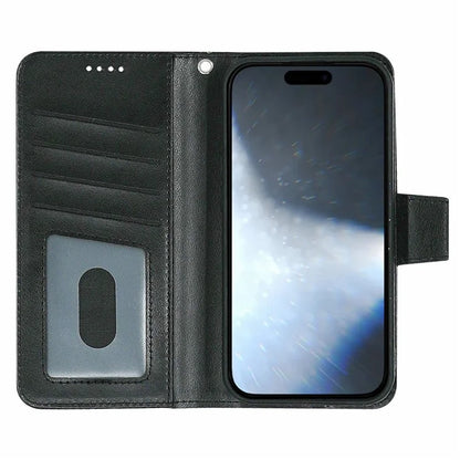 For iPhone 16 Plus Case Card Holder Wallet Leather Phone Cover Stand