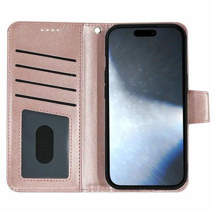 For iPhone 16 Plus Case Card Holder Wallet Leather Phone Cover Stand