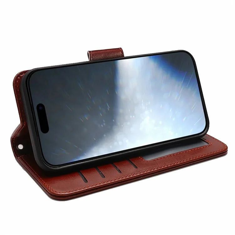 For iPhone 16 Plus Case Card Holder Wallet Leather Phone Cover Stand
