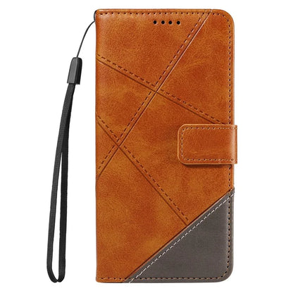 For Samsung Galaxy A16 5G Case Leather Geometric Line Wallet Phone Cover with Wrist Strap