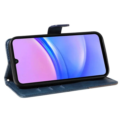For Samsung Galaxy A16 5G Case Leather Geometric Line Wallet Phone Cover with Wrist Strap