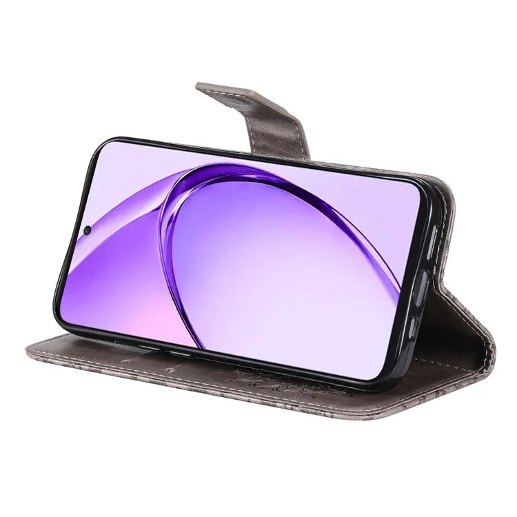 KT Imprinting Flower Series-1 For Oppo A3 Pro (Global) 5G  /  A3 Pro (India) 5G Case Sunflower Leather Wallet Folio Phone Cover