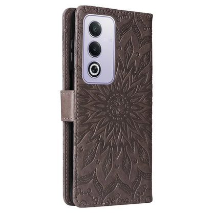 KT Imprinting Flower Series-1 For Oppo A3 Pro (Global) 5G  /  A3 Pro (India) 5G Case Sunflower Leather Wallet Folio Phone Cover