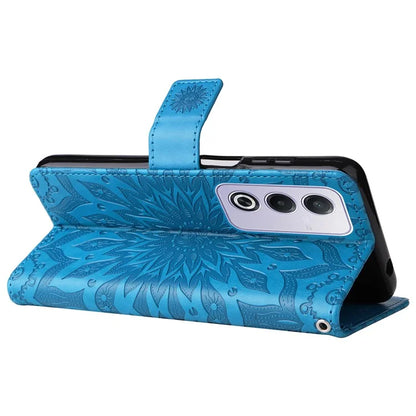 KT Imprinting Flower Series-1 For Oppo A3 Pro (Global) 5G  /  A3 Pro (India) 5G Case Sunflower Leather Wallet Folio Phone Cover