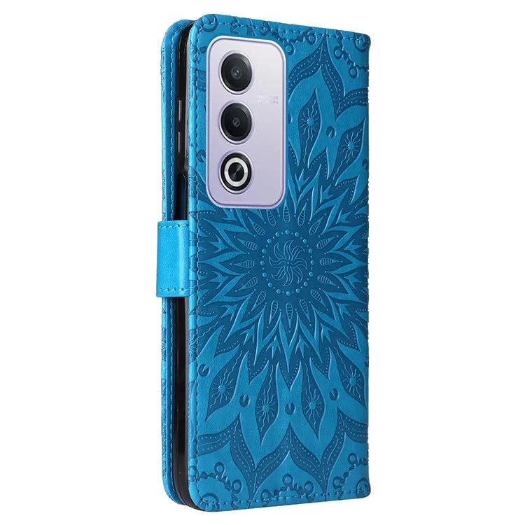 KT Imprinting Flower Series-1 For Oppo A3 Pro (Global) 5G  /  A3 Pro (India) 5G Case Sunflower Leather Wallet Folio Phone Cover