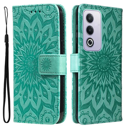 KT Imprinting Flower Series-1 For Oppo A3 Pro (Global) 5G  /  A3 Pro (India) 5G Case Sunflower Leather Wallet Folio Phone Cover