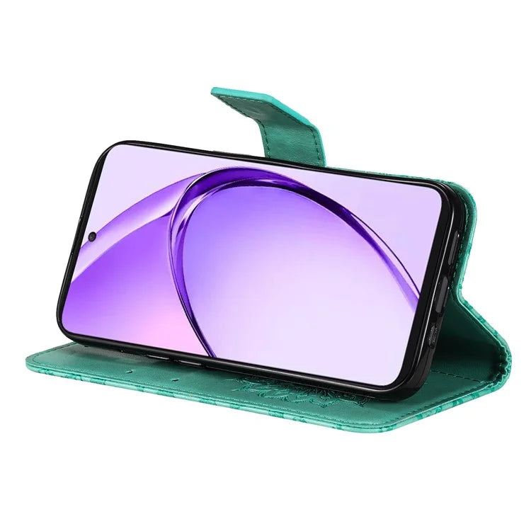 KT Imprinting Flower Series-1 For Oppo A3 Pro (Global) 5G  /  A3 Pro (India) 5G Case Sunflower Leather Wallet Folio Phone Cover