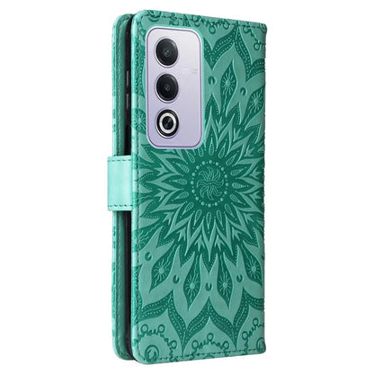 KT Imprinting Flower Series-1 For Oppo A3 Pro (Global) 5G  /  A3 Pro (India) 5G Case Sunflower Leather Wallet Folio Phone Cover