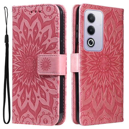 KT Imprinting Flower Series-1 For Oppo A3 Pro (Global) 5G  /  A3 Pro (India) 5G Case Sunflower Leather Wallet Folio Phone Cover