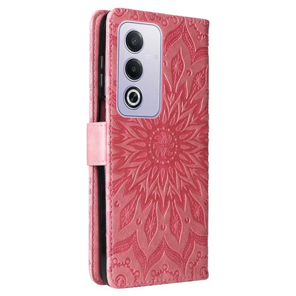 KT Imprinting Flower Series-1 For Oppo A3 Pro (Global) 5G  /  A3 Pro (India) 5G Case Sunflower Leather Wallet Folio Phone Cover
