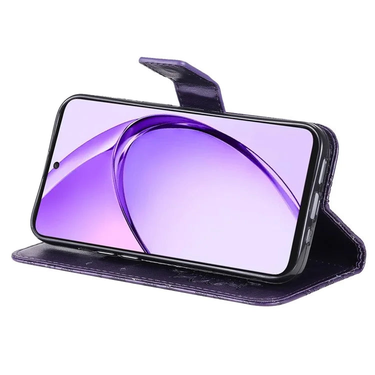 KT Imprinting Flower Series-1 For Oppo A3 Pro (Global) 5G  /  A3 Pro (India) 5G Case Sunflower Leather Wallet Folio Phone Cover
