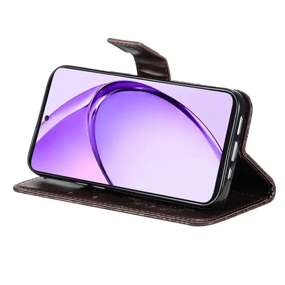 KT Imprinting Flower Series-1 For Oppo A3 Pro (Global) 5G  /  A3 Pro (India) 5G Case Sunflower Leather Wallet Folio Phone Cover