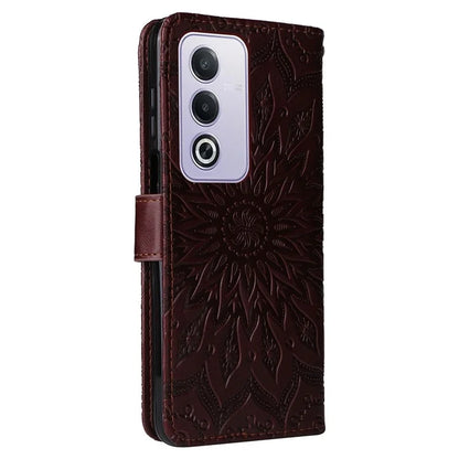 KT Imprinting Flower Series-1 For Oppo A3 Pro (Global) 5G  /  A3 Pro (India) 5G Case Sunflower Leather Wallet Folio Phone Cover